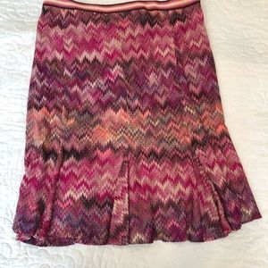 Missoni knit knee length skirt